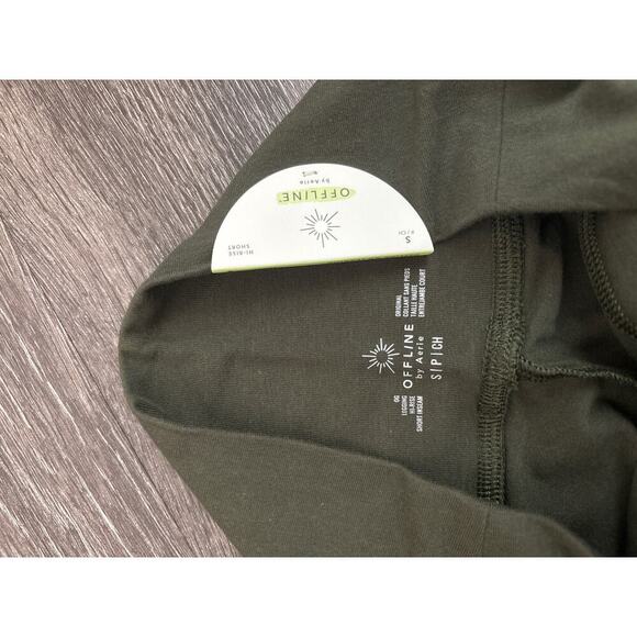 NWT OFFLINE By Aerie Real Me High Waisted Legging In Olive Daze Size Small Short - Picture 5 of 9